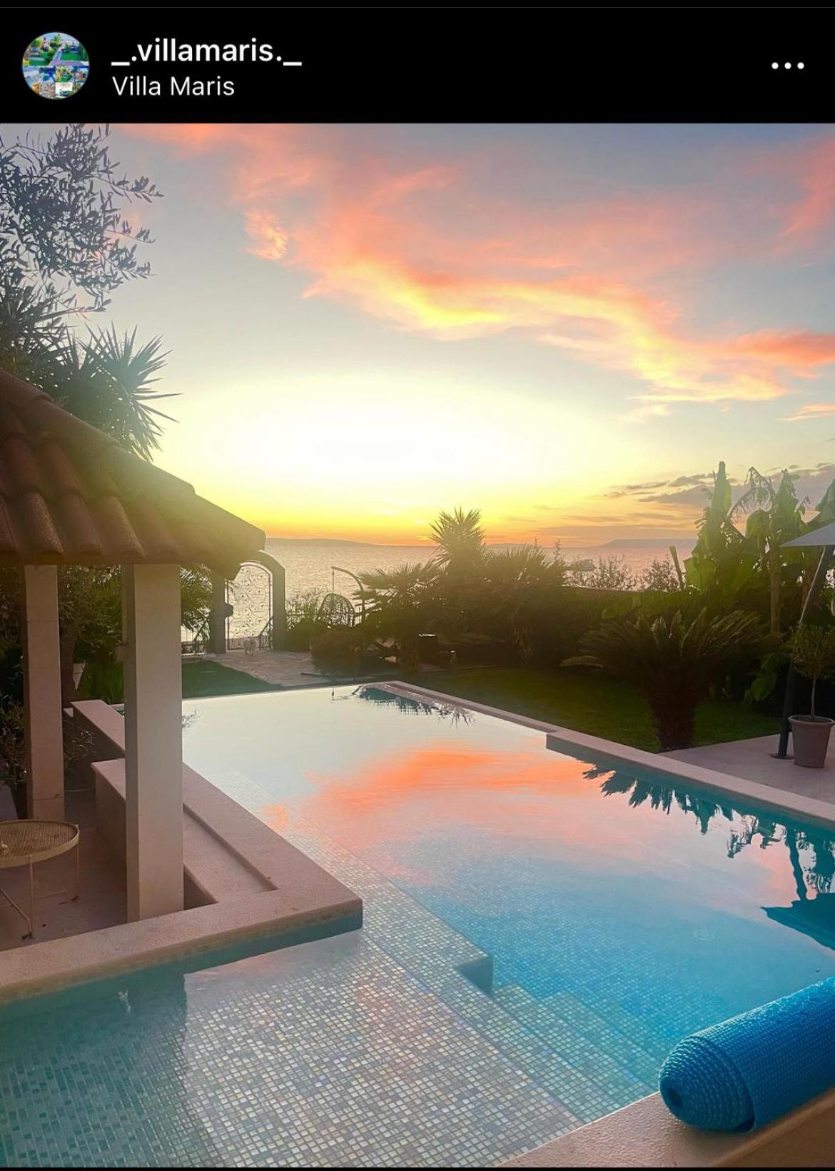 Villa Maris- Beachfront Villa With Exclusive Pool Podstrana Dış mekan fotoğraf